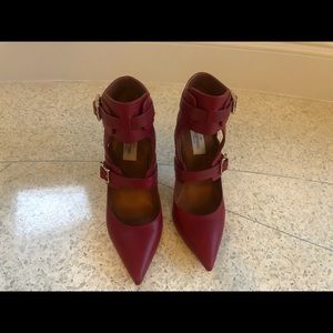 Valentino red bondage heels